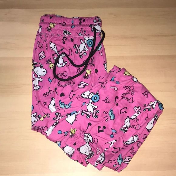 Peanuts Other - Women’s Pink Peanuts Snoopy Sleep Jogger Pajama Pants
